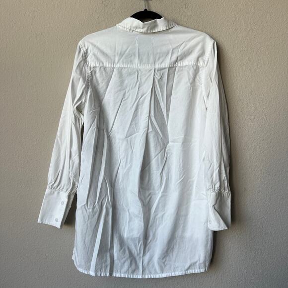 Parker Smith White Button Front Shirt Blouse Shirt Size S - Picture 2 of 5
